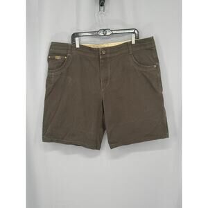 Kuhl Shorts Mens 42 Brown Outdoor Workwear Vintage Patina Dye Utility Hiking